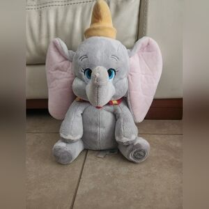 Disney Store DUMBO 15" Plush Stuffed Animal Flying Elephant Toy Authentic (Y)